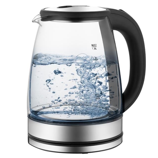 1500W 1.8 Litre Cam Hazneli Su Isıtıcı Mutfak Kettle CRW-7204