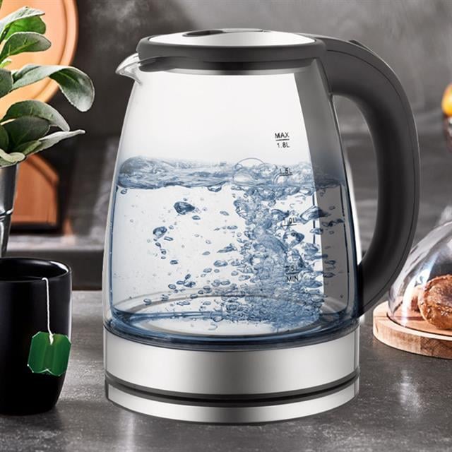 1500W 1.8 Litre Cam Hazneli Su Isıtıcı Mutfak Kettle CRW-7204