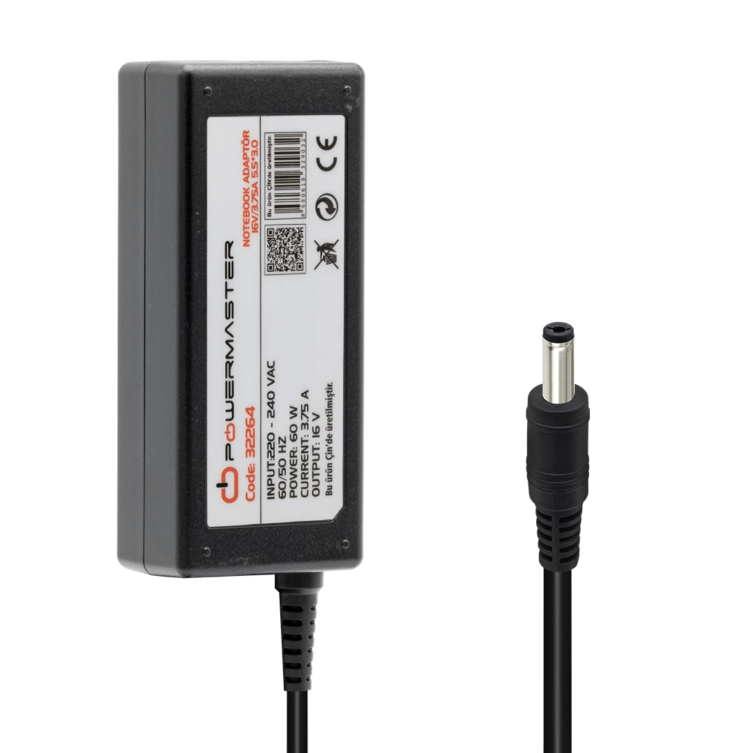 Pm-32264 16 Volt - 3.75 Amper 5.5*3.0 Mm İğneli Uç Adaptör Samsung Notebook