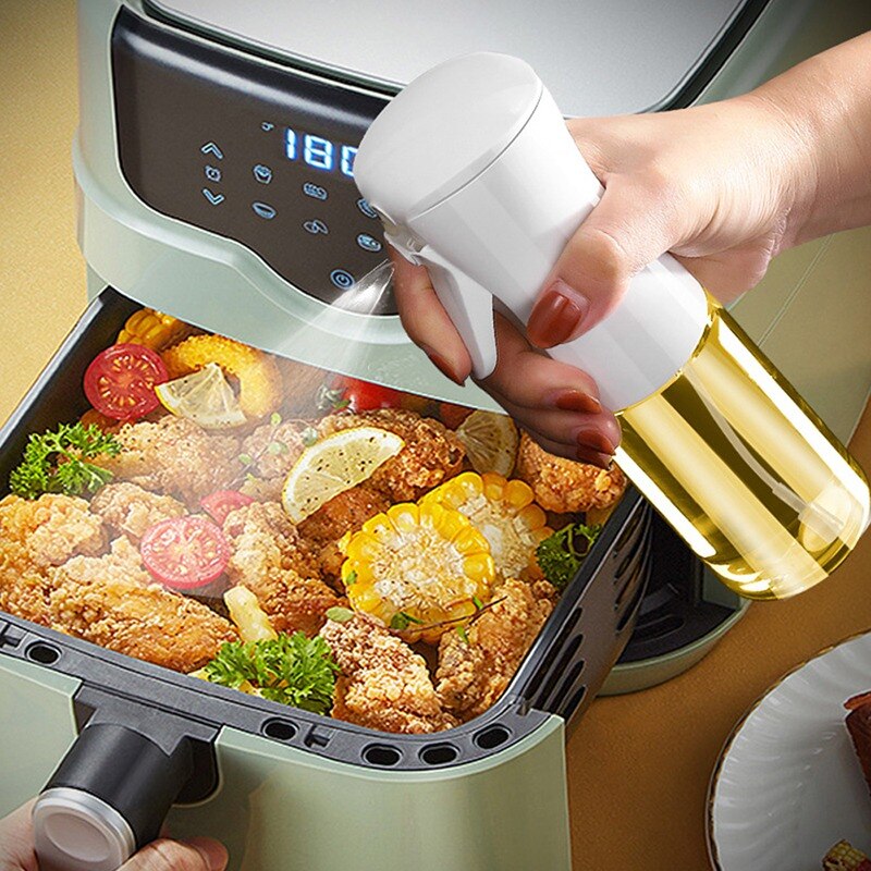 210 Ml Tetikli Sprey Cam Yağ Limon Sos Spreyi Yağ Şişesi Airfryer- Tava  Yağdanlık