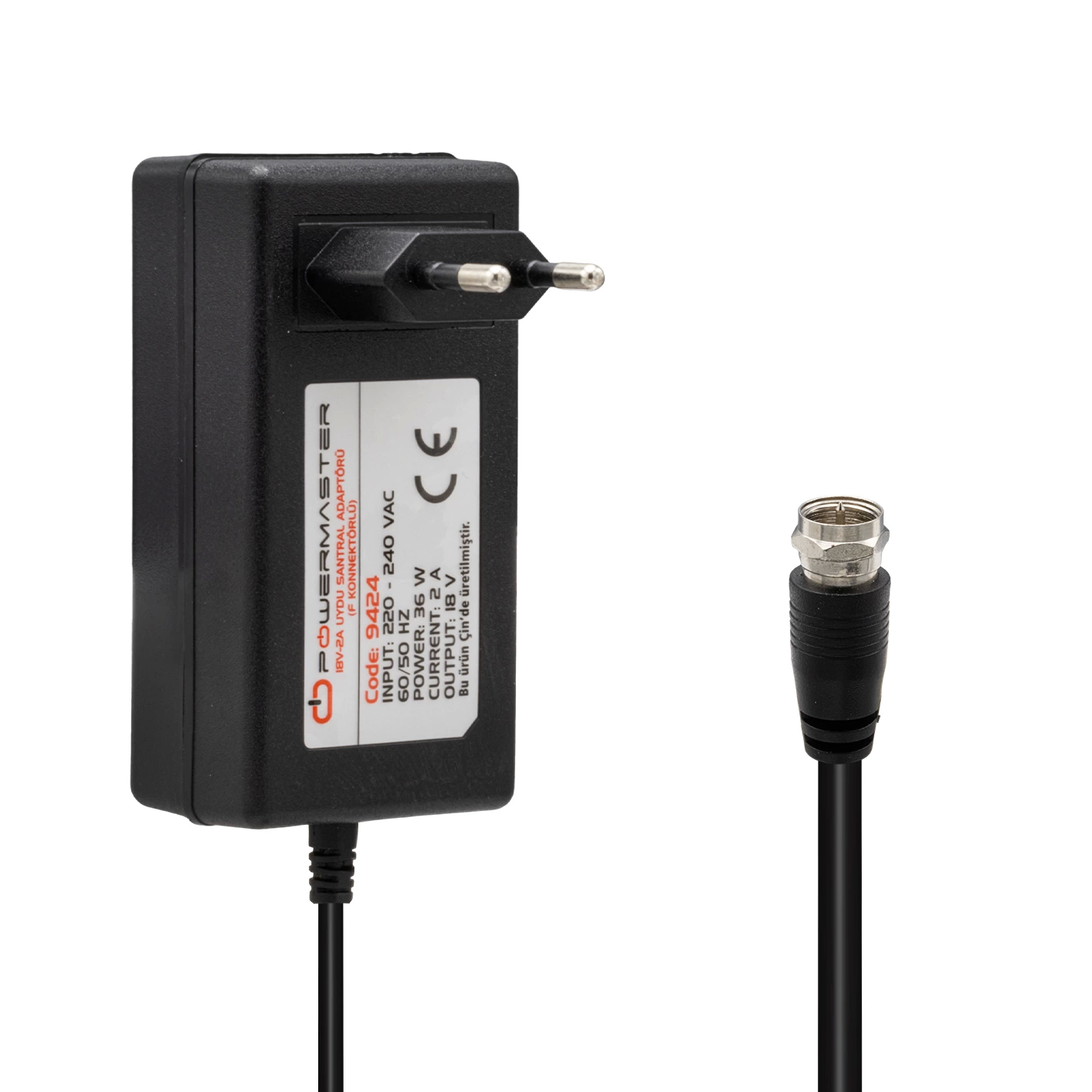 Pm-9424 18 Volt- 2 Amper F Konnektörlü Uydu Santral Adaptörü