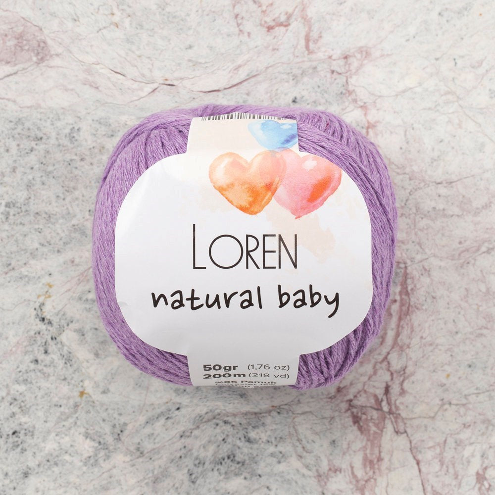 Loren Natural Baby Mor El Örgü İpi - R020 - 33932