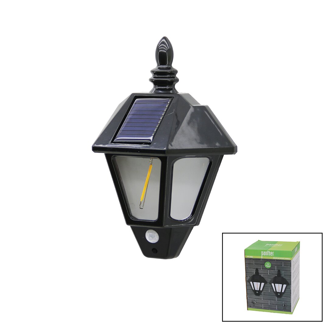 2 Pcs  Solar - Güneş Enerji̇li̇ Duvar Lambasi Cob Led Sensörlü= 3 Mod Fonksi̇yon Bahçe-balkon-sokak Pt-2981
