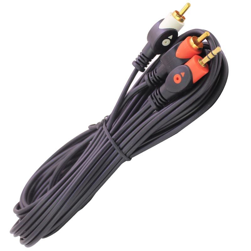 2 Rca Erkek + 3.5 Mm St Erkek 5 Metre 1. Kali̇te
