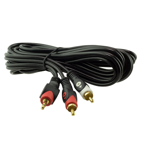 2 Rca Erkek + 3.5 Mm Stereo Erkek 3 Metre 1.kali̇te Kablo