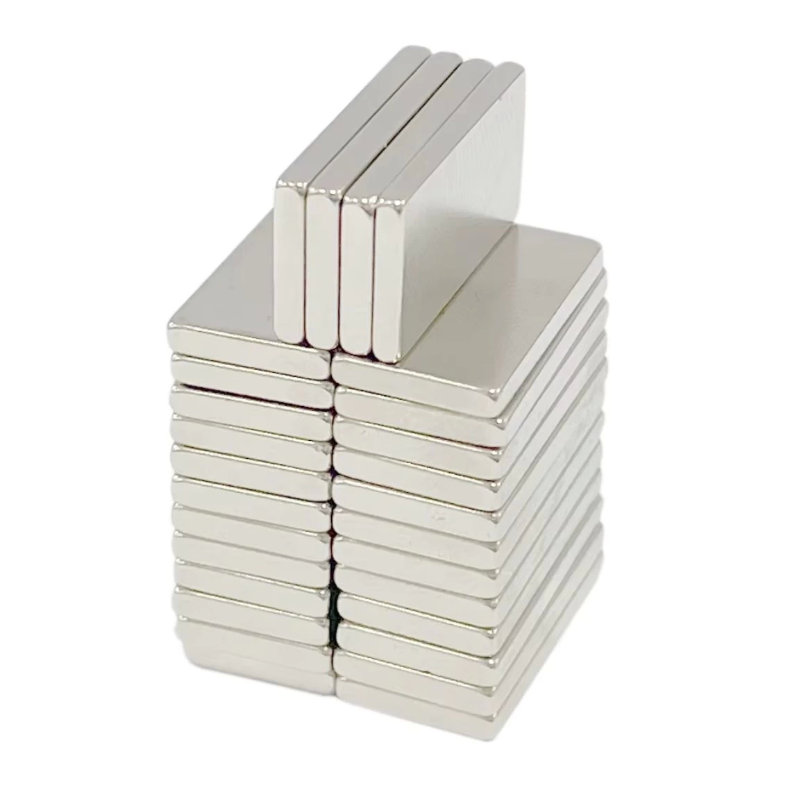 2 Adet 20x10x2 Mm Neodyum Mıknatıs Köşeli Magnet N35 Nikel Kaplama Güçlü Kaliteli Dayanıklı