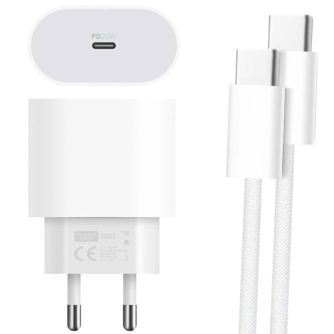 20 Watt Type-c şarj Başlik Adaptörü + Kablo Seti̇