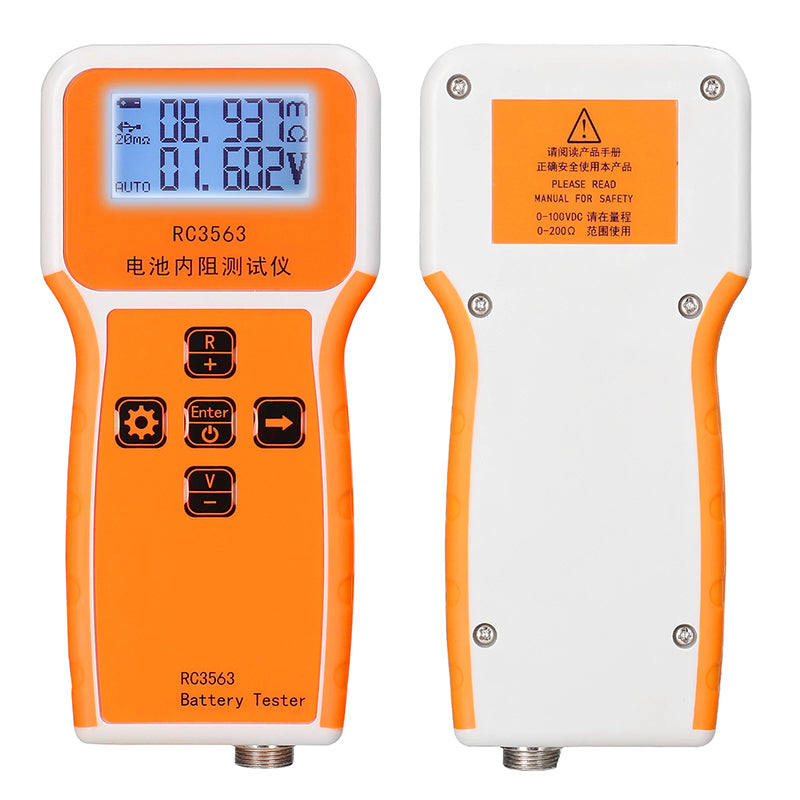 200 Ohm 100V El Taşınabilir Pil Dahili Direnç Voltaj Test Cihazı 3 Haneli Ekran Rc3563
