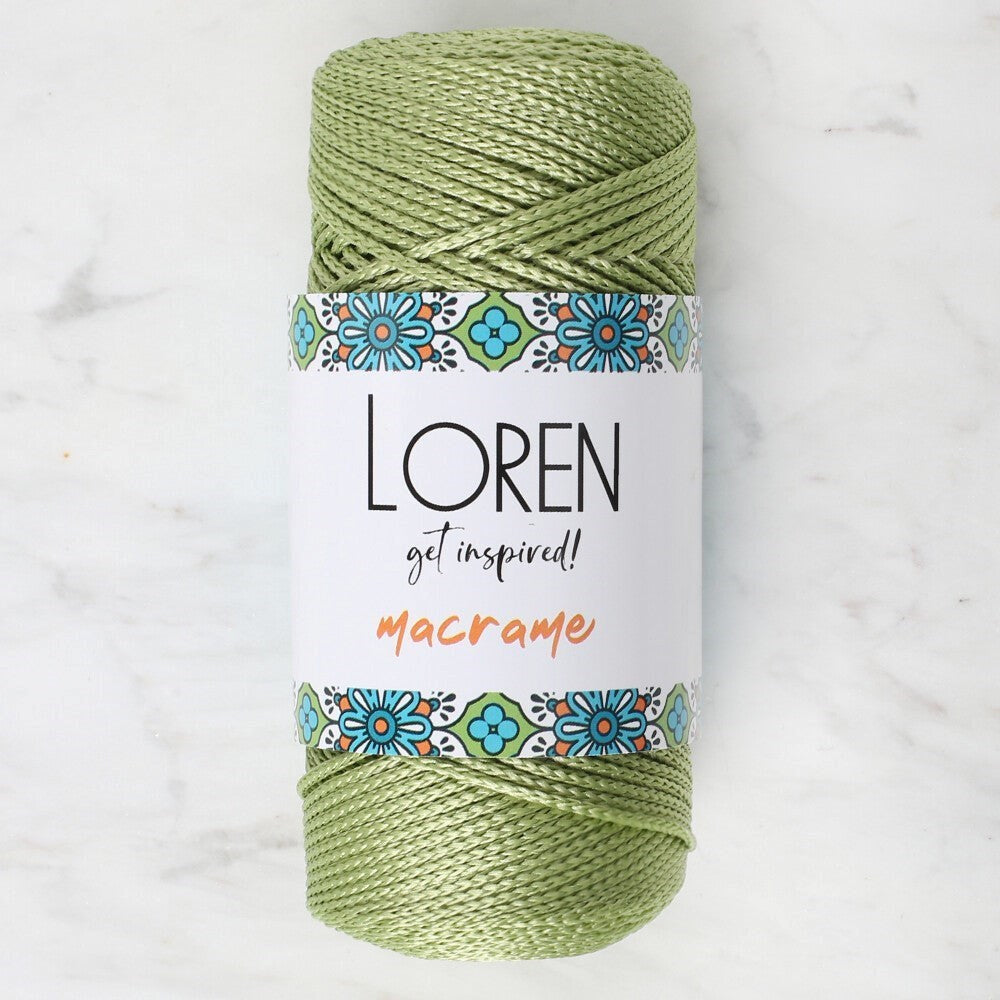 Loren Macrame Fıstık Yeşil El Örgü İpi - RM 0176 - 34355