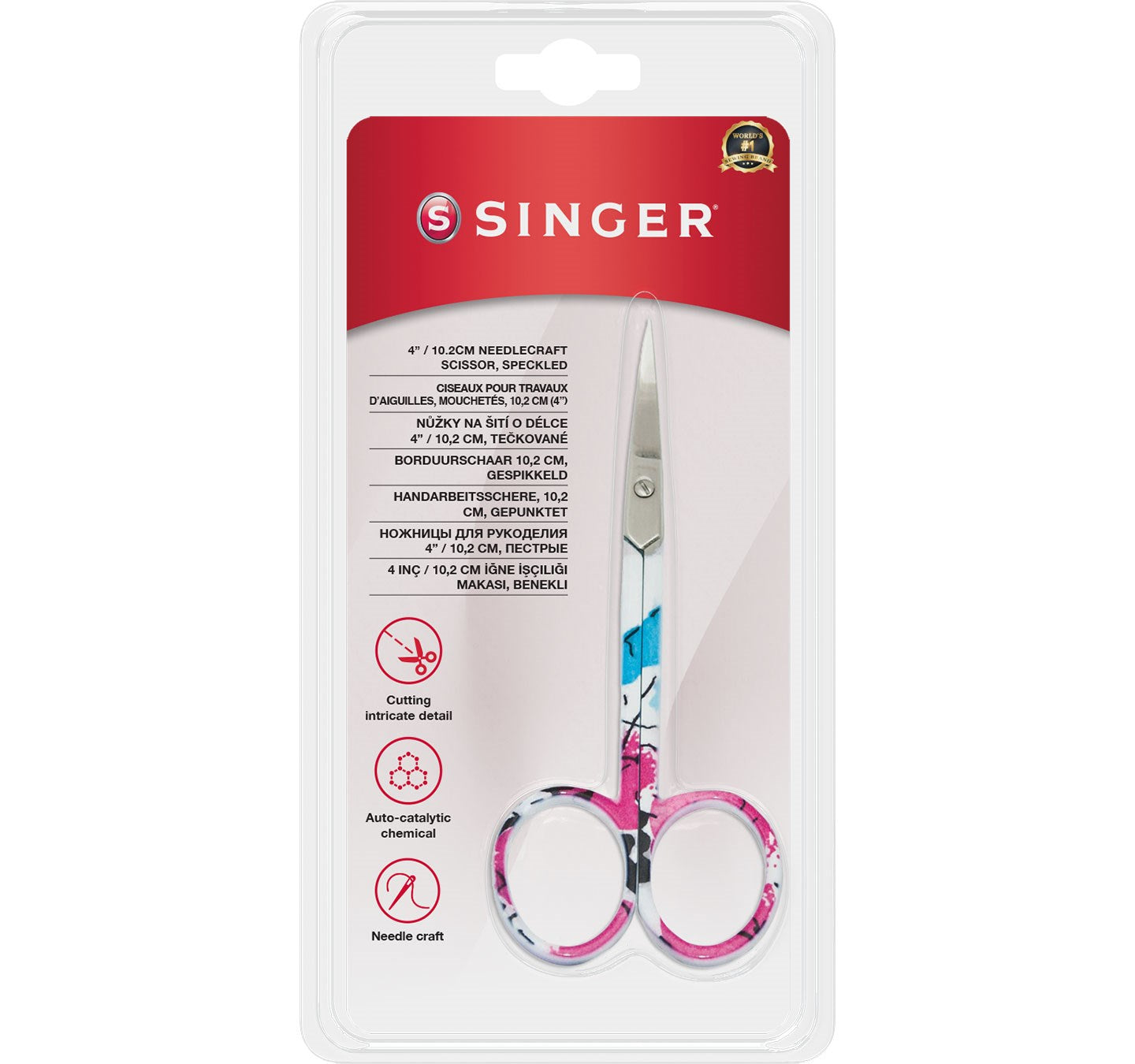 Kıvrık Uçlu Renkli Nakış Makası