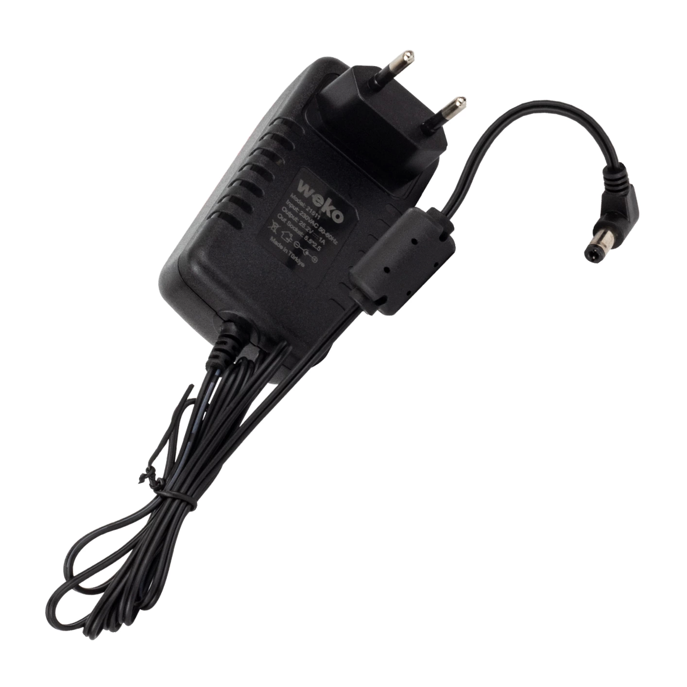 25.2 Volt - 1 Amper 5.5*2.5 Uçlu Yerli Üretim Priz Tipi Adaptör