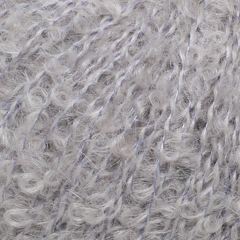 La Mia Alpaca Boucle 50 Gr Gri El Örgü İpi - L302 - 34385