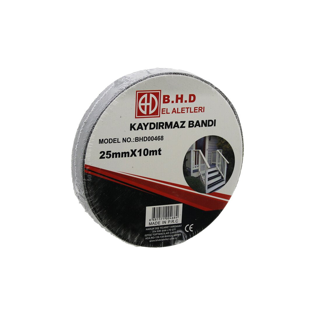25mm X 10mt Kaydirmaz Si̇yah Bant