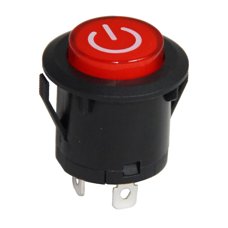 26mm Yaylı Rocker Buton ışıklı Power Sımgelı