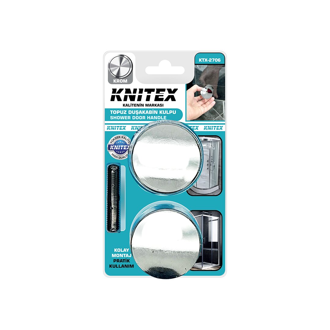 2li̇  Plasti̇k Krom Kaplama Topuz Duşakabi̇n Kulpu