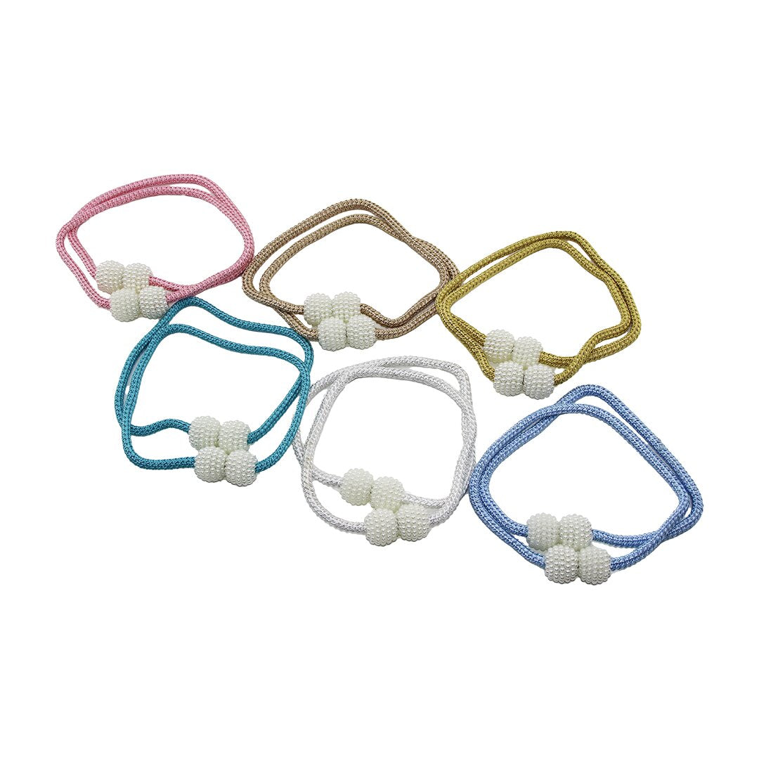 2pcs   Boncuk Toplu - Miknatisli  Renkli̇ Perde İpi̇