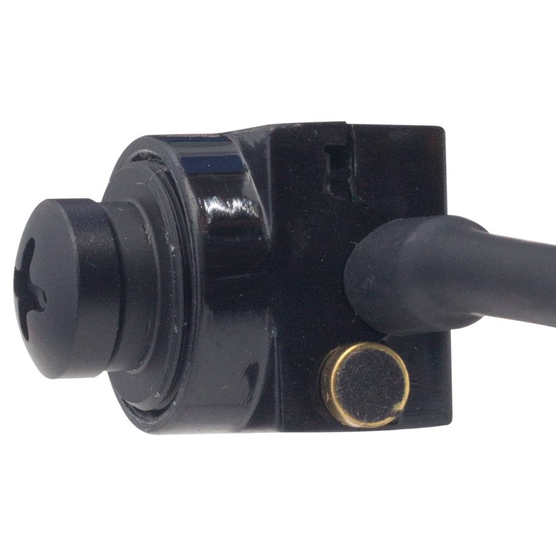 3.6mm 800 Tvl 1/4 Sensor Mi̇krofonlu Si̇yah Vi̇da Model Mi̇ni̇ Kamera
