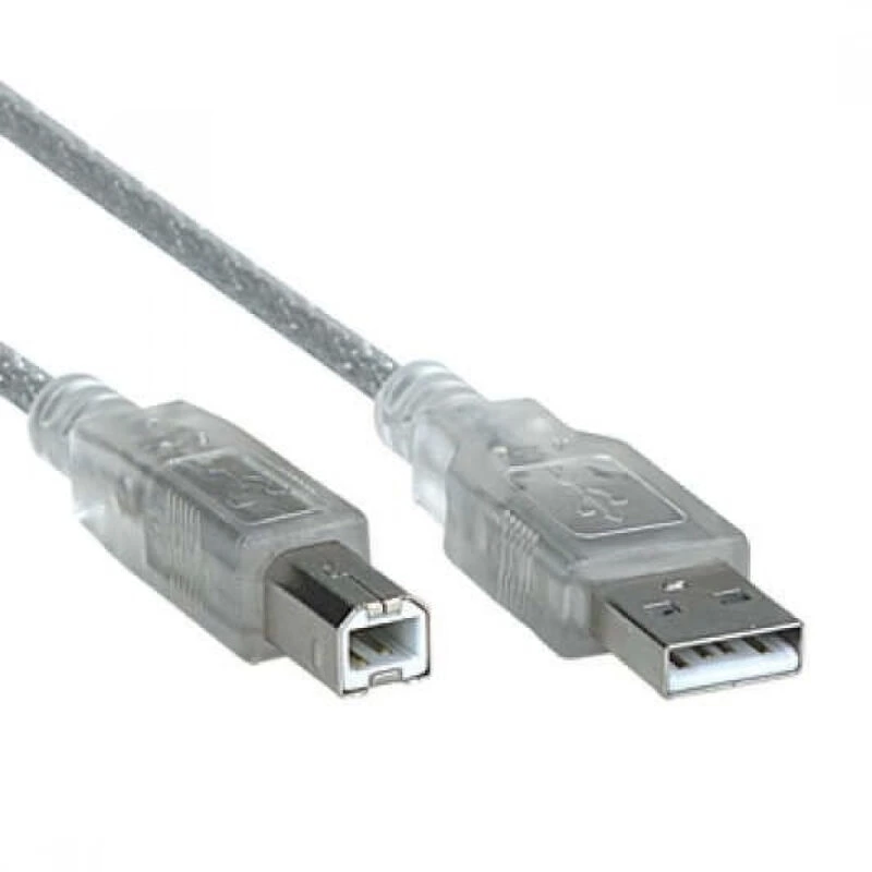 3 Metre 2.0v Şeffaf Usb Yazıcı Kablosu