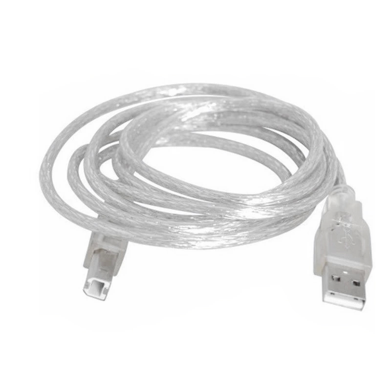 3 Metre 2.0v Şeffaf Usb Yazıcı Kablosu