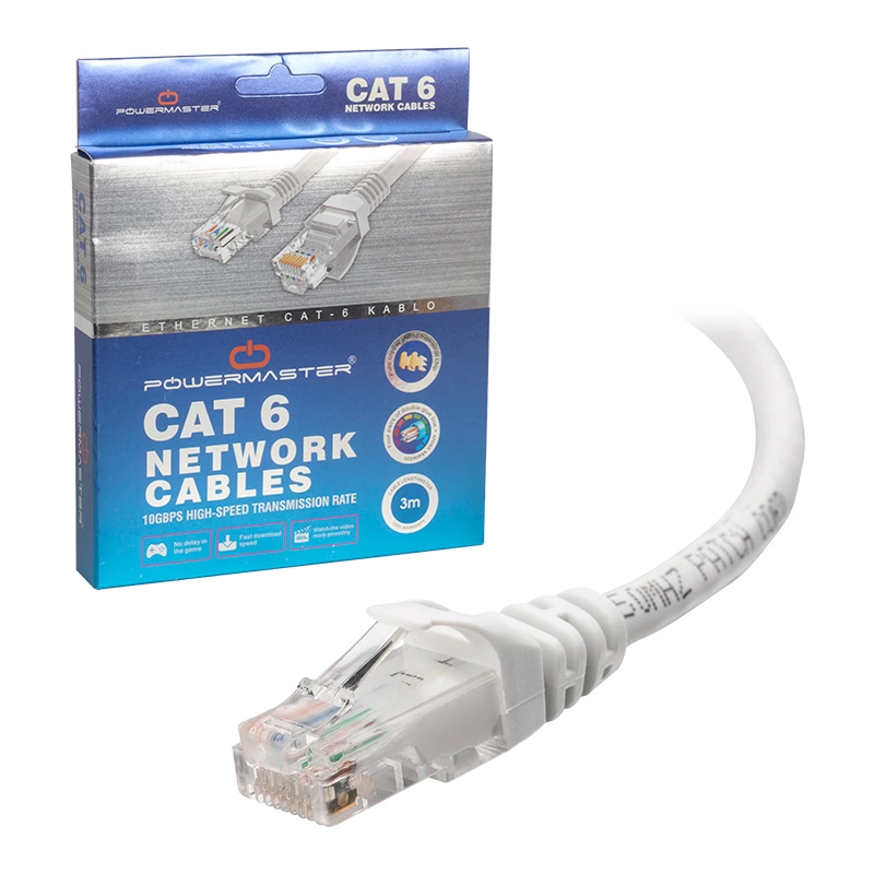 3 Metre Kutulu Gri Cat6 Kablo