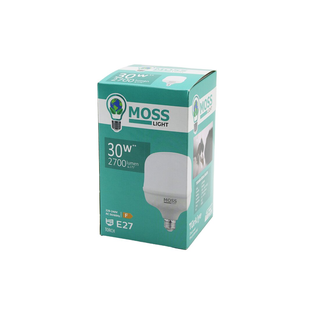 30w  Torch  Led Ampul Plasti̇k E27 2700lumen L175° 5000 Saat ömür Ip20 185-265v Ac Ms-3097