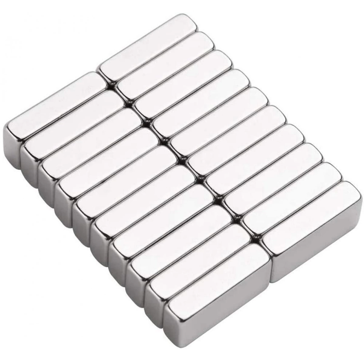 30x10x3mm Neodyum 20 Adet Köşeli Blok N35 Mıknatıs