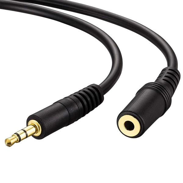 3.5 Mm Stereo Erkek/dişi 10 Metre Gold Aux Uzatma Kablo