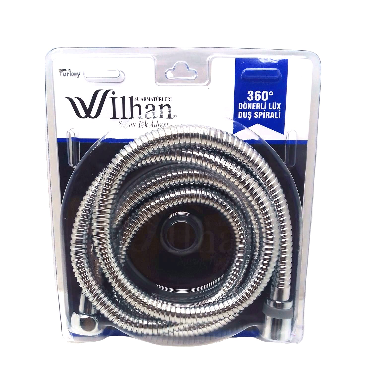 360° Dönerli Mini Örgülü  Duş Spirali Duş Hortum 150Cm
