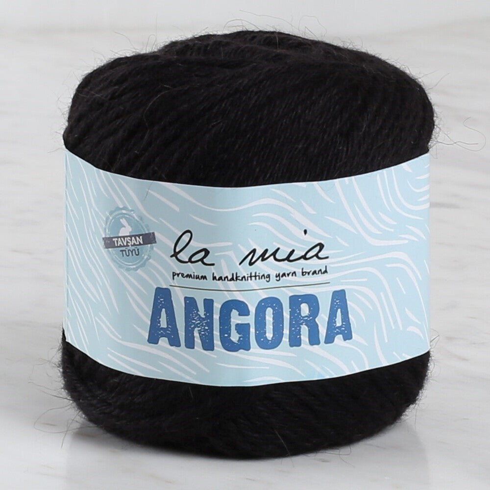 La Mia Angora 50gr Siyah El Örgü İpi - L006 - 33810