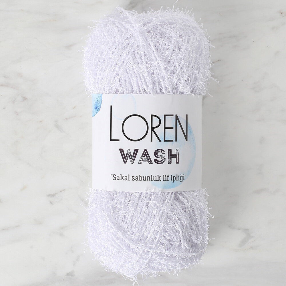 Loren Wash Optik Beyaz El Örgü İpi - R001 - 34262