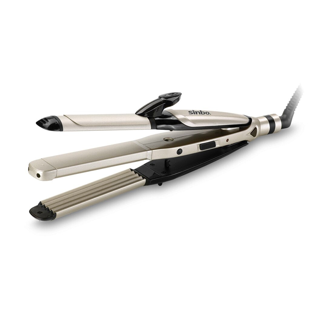 3İN1=DÜZLEŞTİRİCİ-MAŞA-GOFRE SAÇ DÜZLEŞTİRİCİ - ŞEKİLLENDİRİCİ MAKİNE SERAMİK KAPLAMA 360 DERECE KA