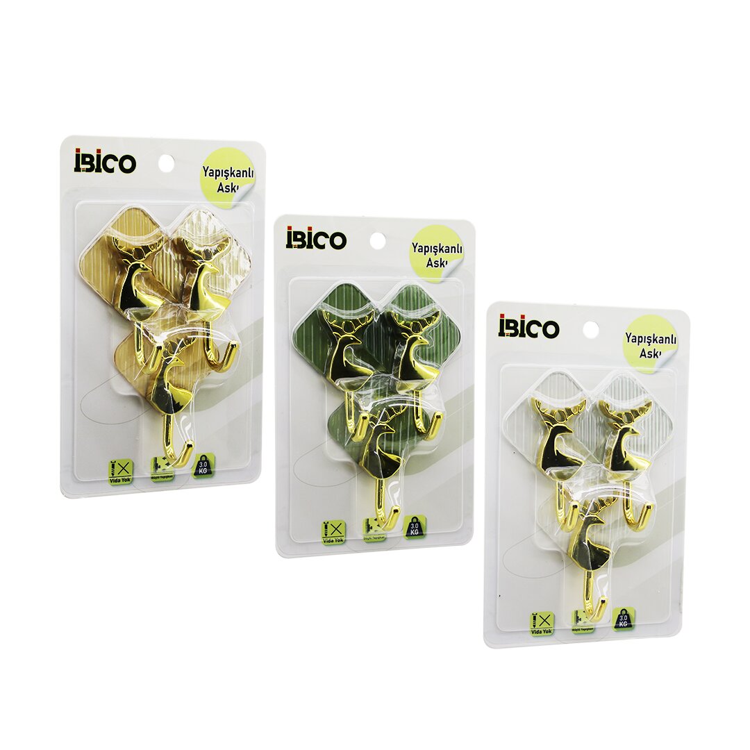 3pcs Gold - Geyi̇k Fi̇gür Krom Görünüm Plasti̇k Aski Yapişkanli=mi̇ka Kri̇stal Plaka 3kg