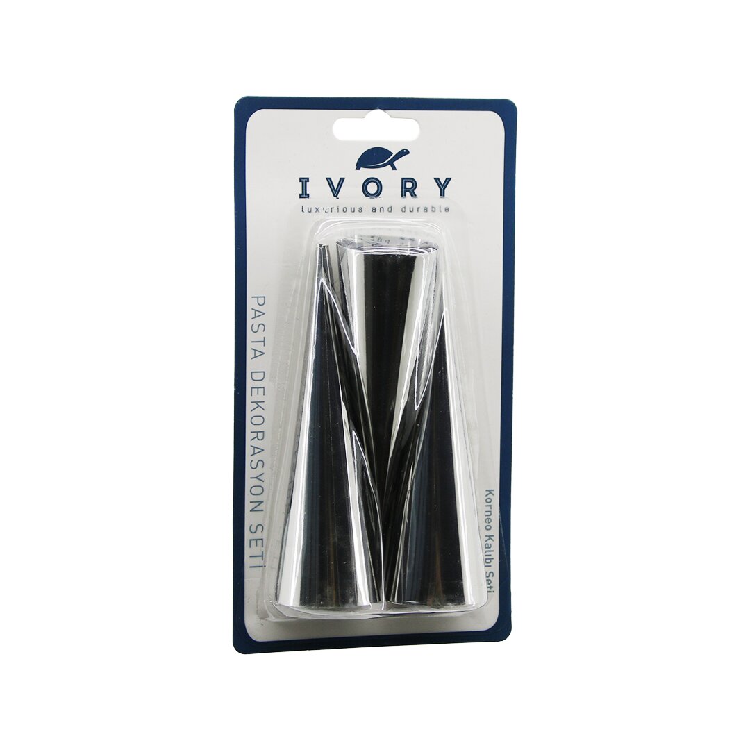 3pcs  Korneo Kalip - Pasta Dekorasyon  çap: 3cm X Uzunluk: 12cm