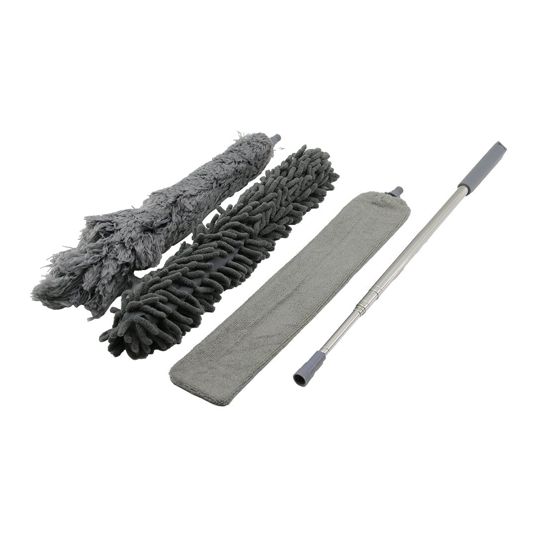 3pcs Püskül- Makarna- Düz Toz Alma Set Esnek Başli-43cm  Uzayan Sapli=43-205cm Brkt-910200