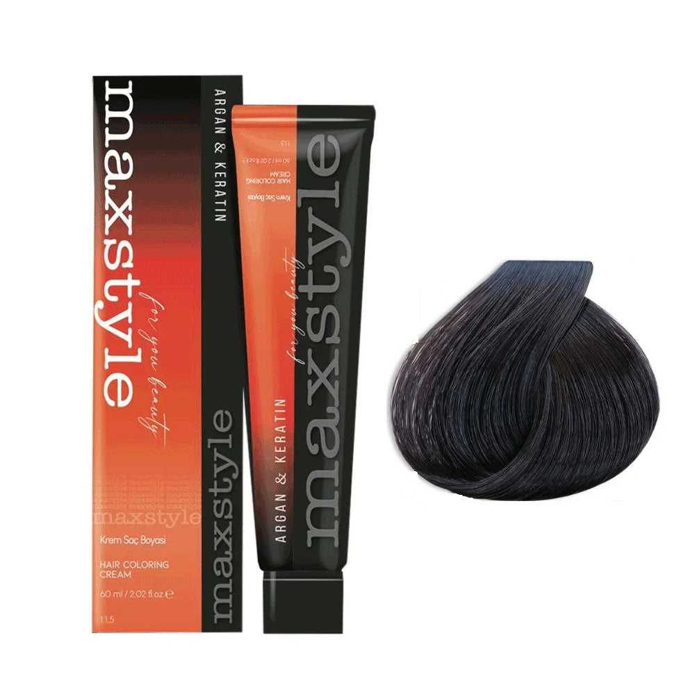 Maxstyle Argan Keratin Saç Boyası 4.0 Kahve  x 4 Adet + Sıvı oksidan 4 Adet