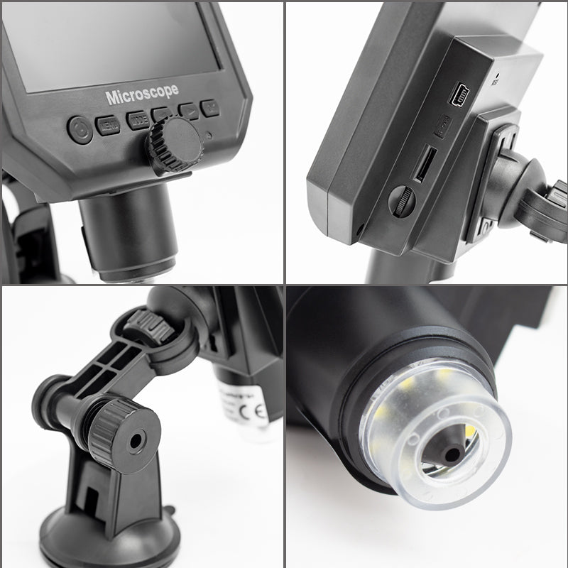 4.3 Lcd Digital Ekranli 3.6 Mp Hd Taşinabi̇li̇r Mi̇kroskop