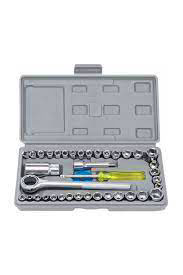 40 Parça  Lokma Takimi Plasti̇k Kutulu Combination Socket Wrench Set
