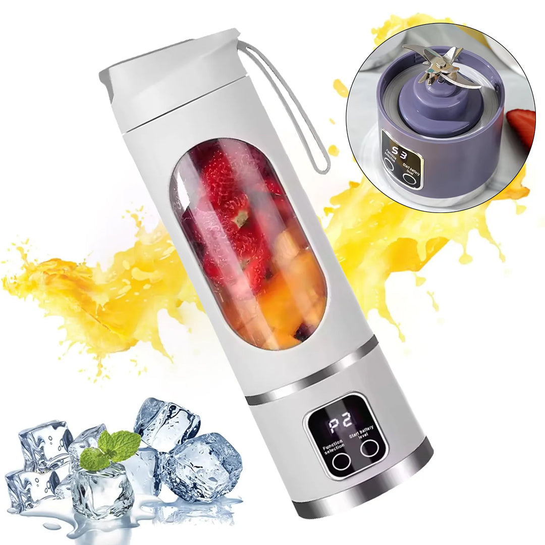 450ml Shaken Take Personal Smoothie Portativ Blender Şirəçəkən Doldurulan Ağ 