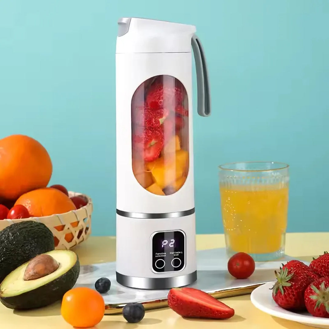 450ml Shaken Take Personal Smoothie Portativ Blender Şirəçəkən Doldurulan Ağ 