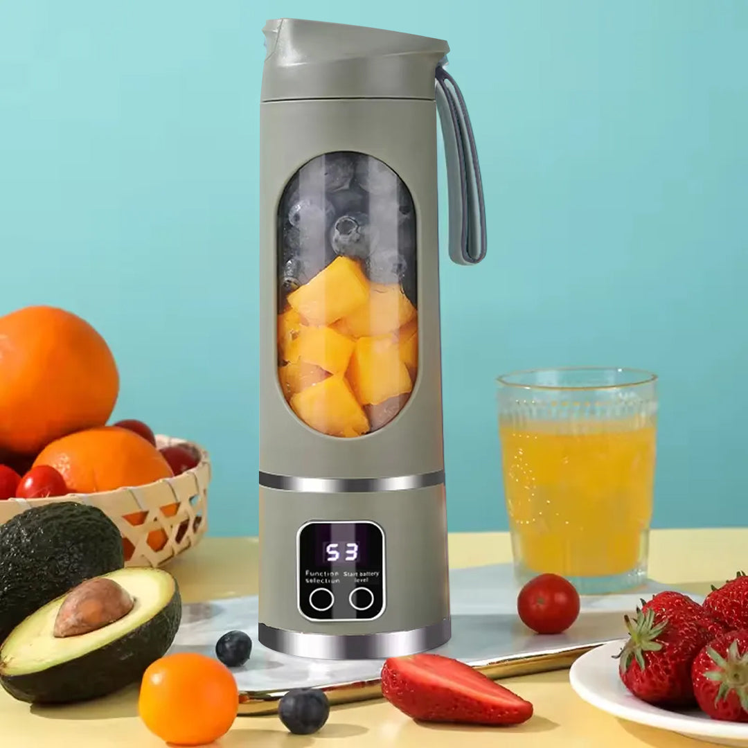 450ml Shaken Take Personal Smoothie Portativ Blender Şirəçəkən Doldurulan Yaşıl 