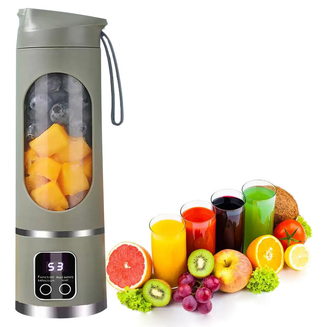 450ml Shaken Take Personal Smoothie Portativ Blender Şirəçəkən Doldurulan Yaşıl 