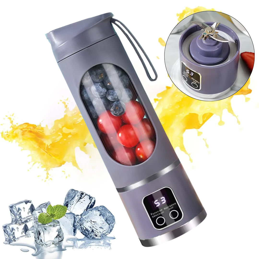 450ml Shaken Take Personal Smoothie Portativ Blender Şirəçəkən Doldurulan Bənövşəyi 