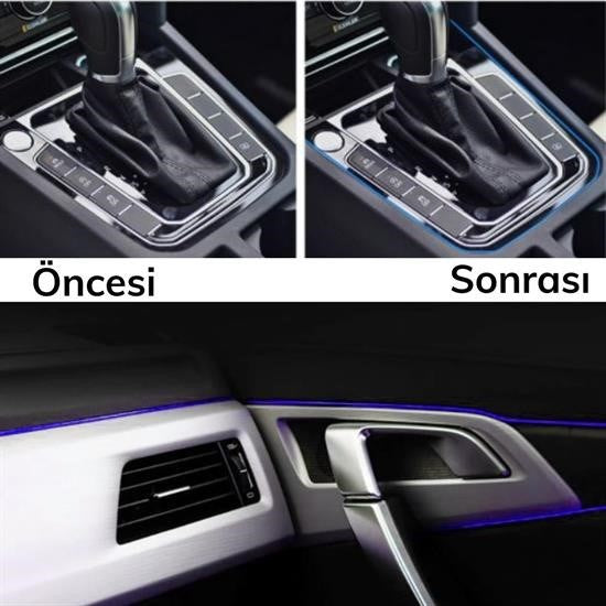 Синяя декоративная лента AutoTrim для автомобиля, эластичная, резиновая, простая установка, 5 метров