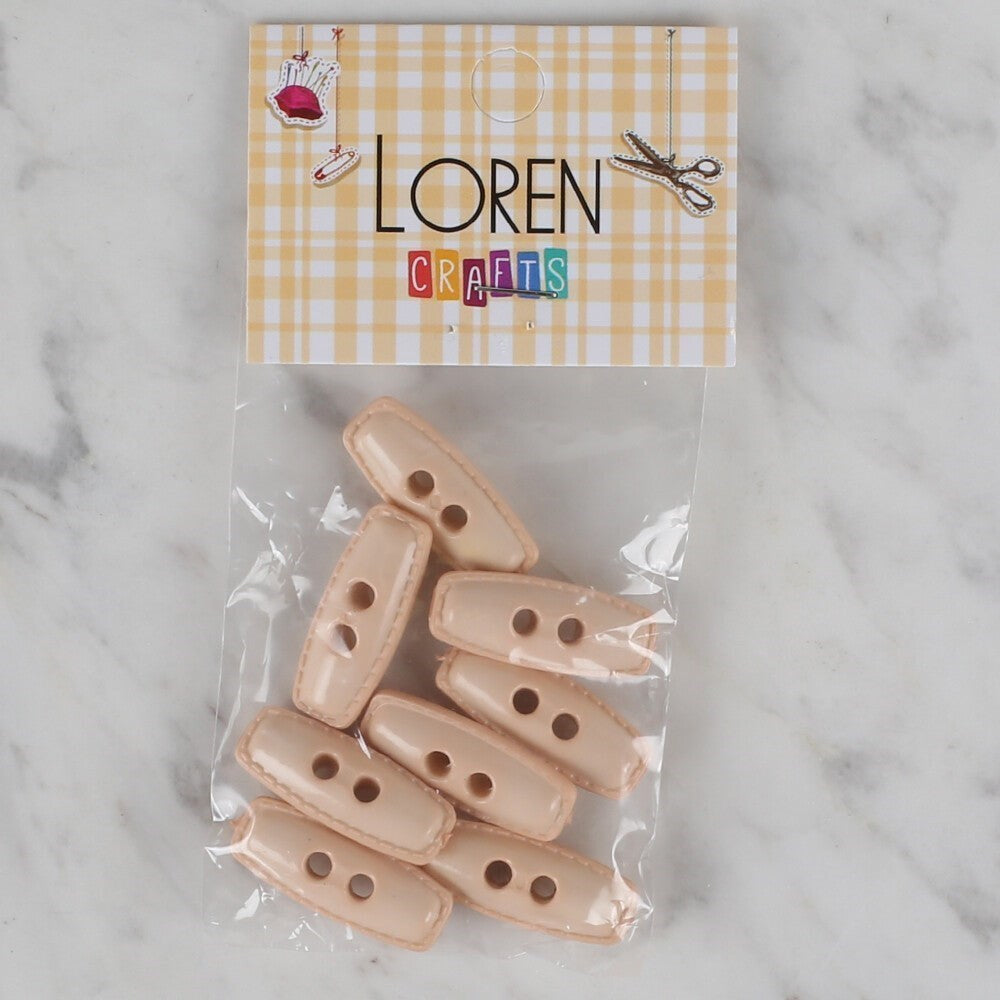 Loren Crafts pudra rengi 8 li çoban düğmesi - 82