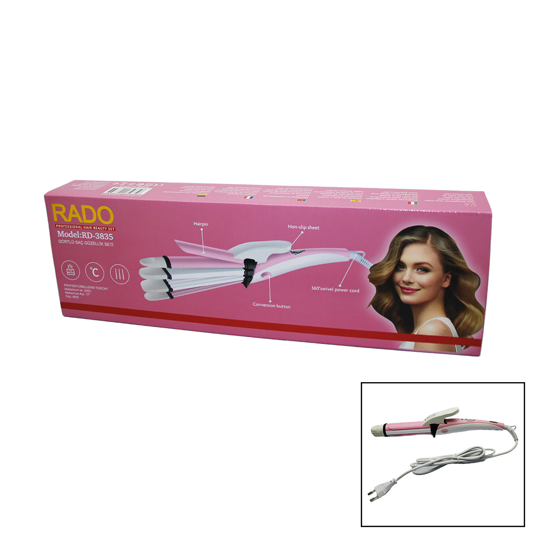 4Lü Şekillendirici Saç Güzellik Seti 60W Rd-3835