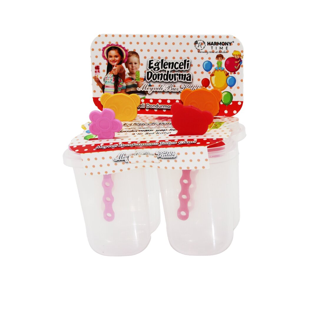 4lü Set Dondurma - Meyveli̇ Buz Kalip