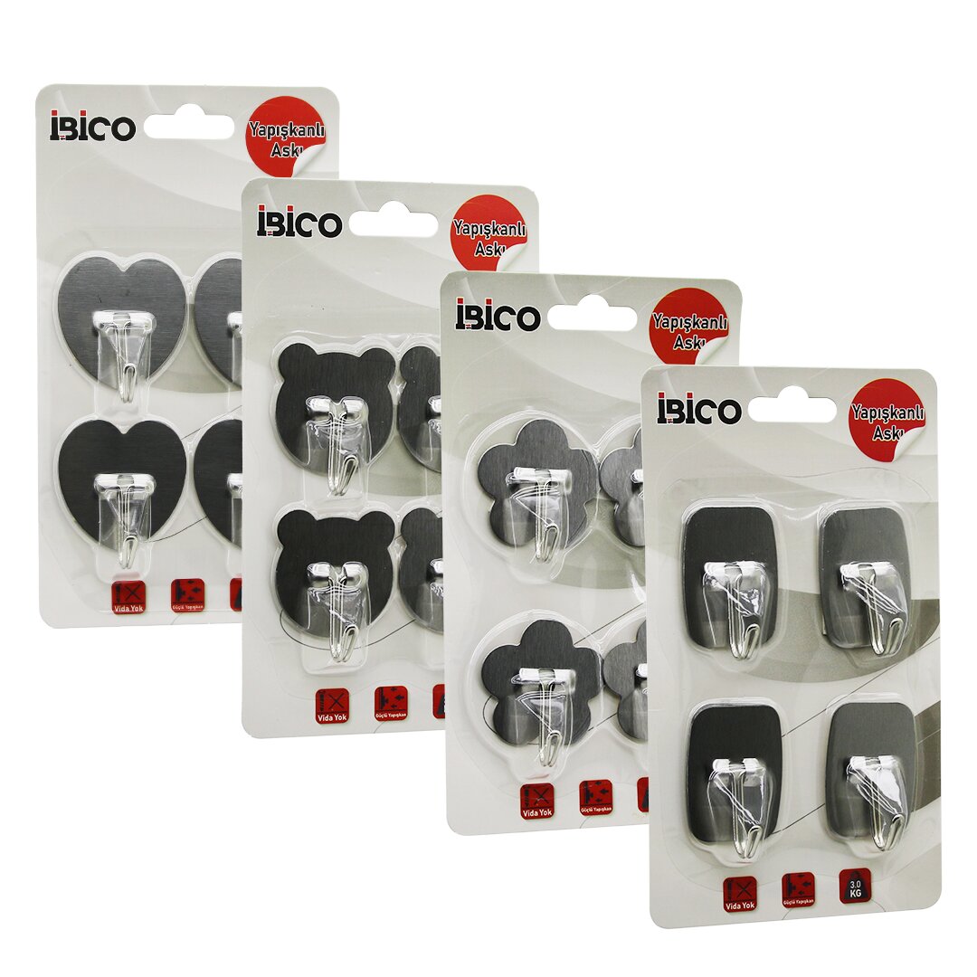 4pcs  çi̇çek - Kalp - Ayicik - D.gen Mi̇x Model  Komple Metal Aski Yapişkanli Montaj 3kg Taşima
