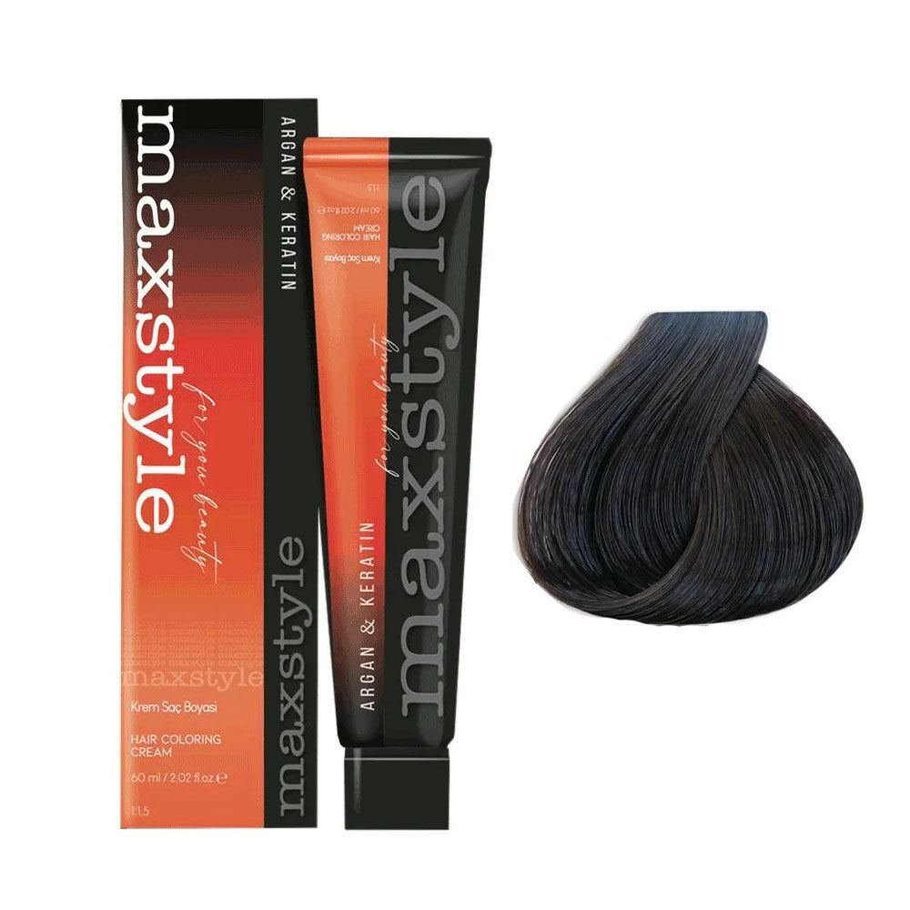 Maxstyle Argan Keratin Saç Boyası 5.0 Açık Kahve x 2 Adet