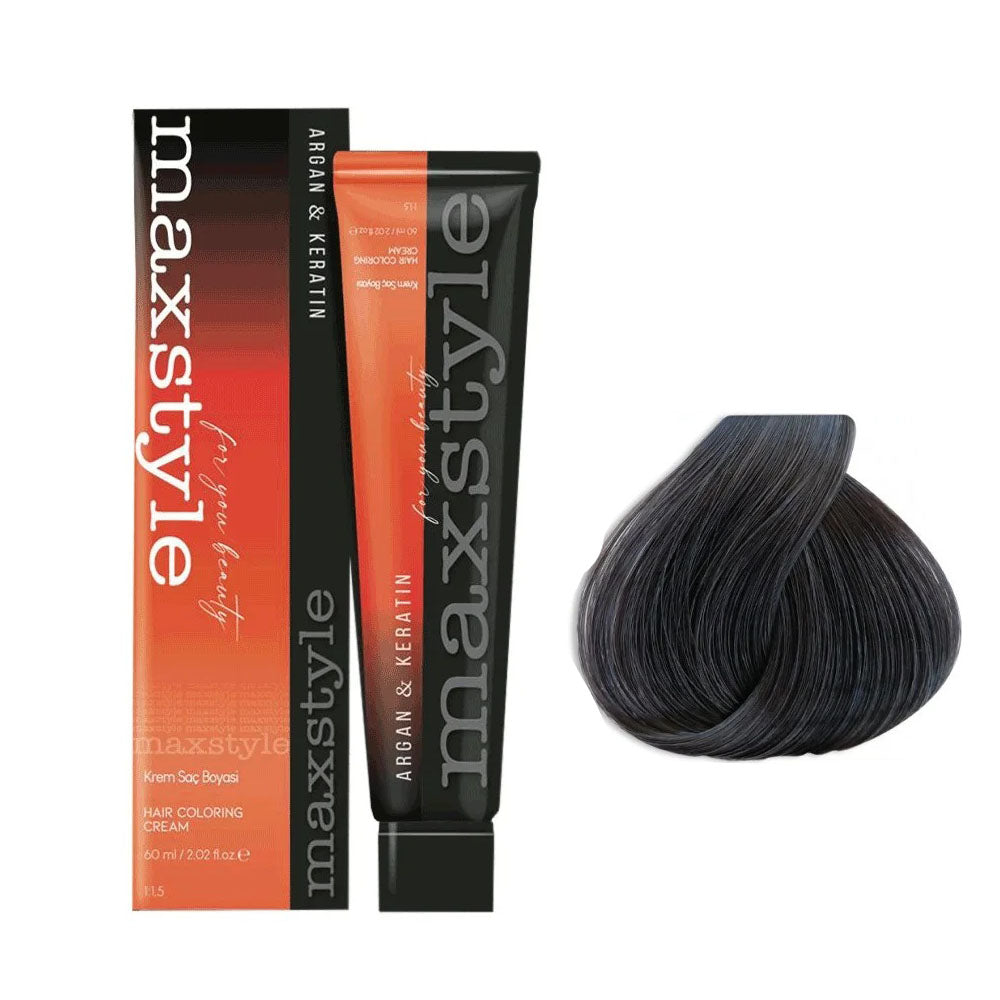 Maxstyle Argan Keratin Saç Boyası 5.11 Yoğun Açık Küllü Kahve x 2 Adet