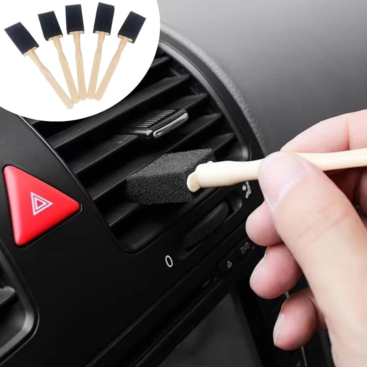 5&amp;apos;lı Araba Havalandırma Temızleme Fırçaları Klıma çıkışları,toz Alma&amp;amp;otomobıl İçı Detaylı Mını Temızlık Aparatları
